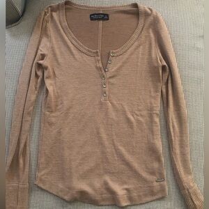 Abercrombie A&F soft & cozy button top.